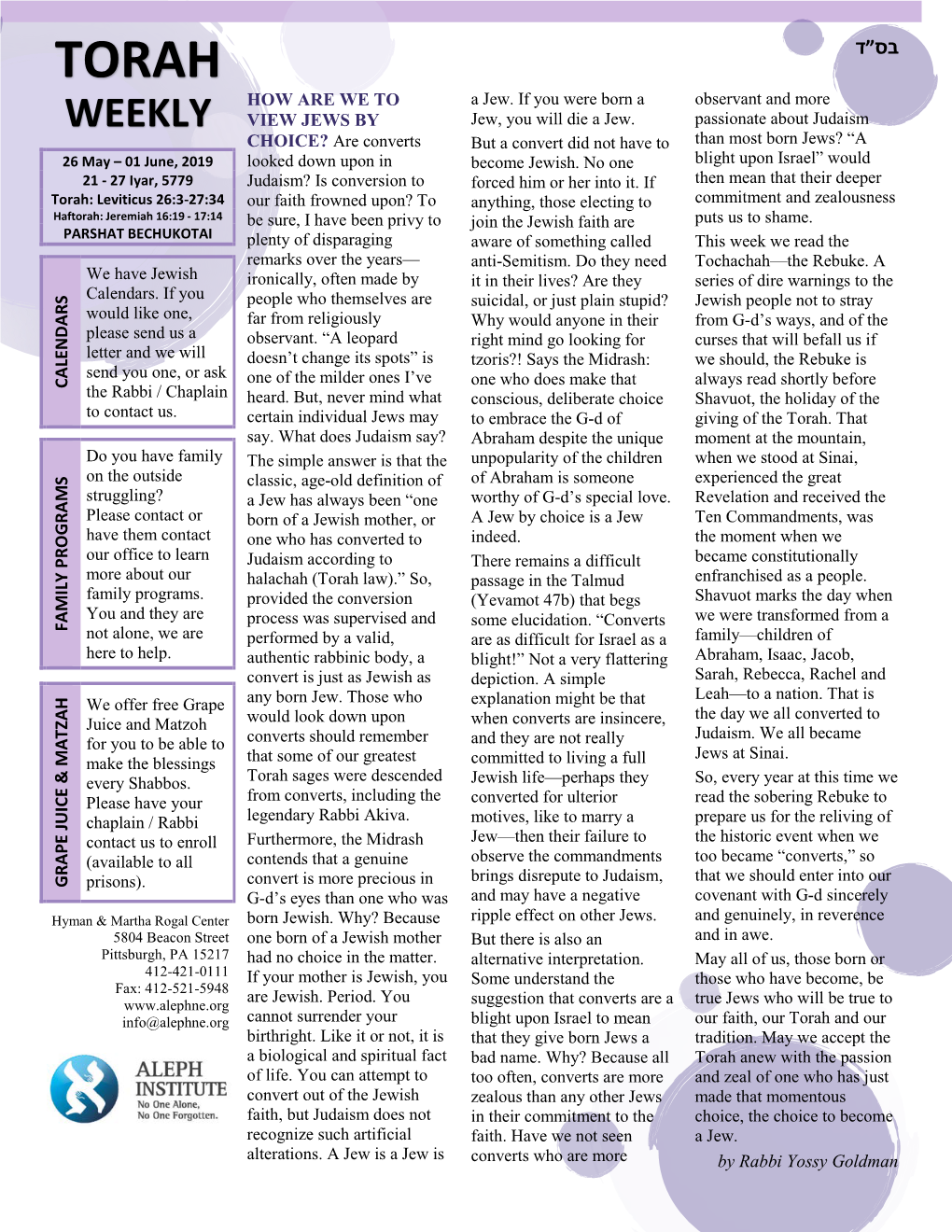 Torah Weekly