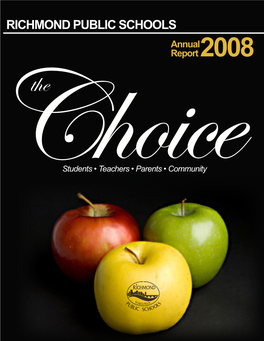 RICHMOND PUBLIC SCHOOLS Annual Report 2008 The