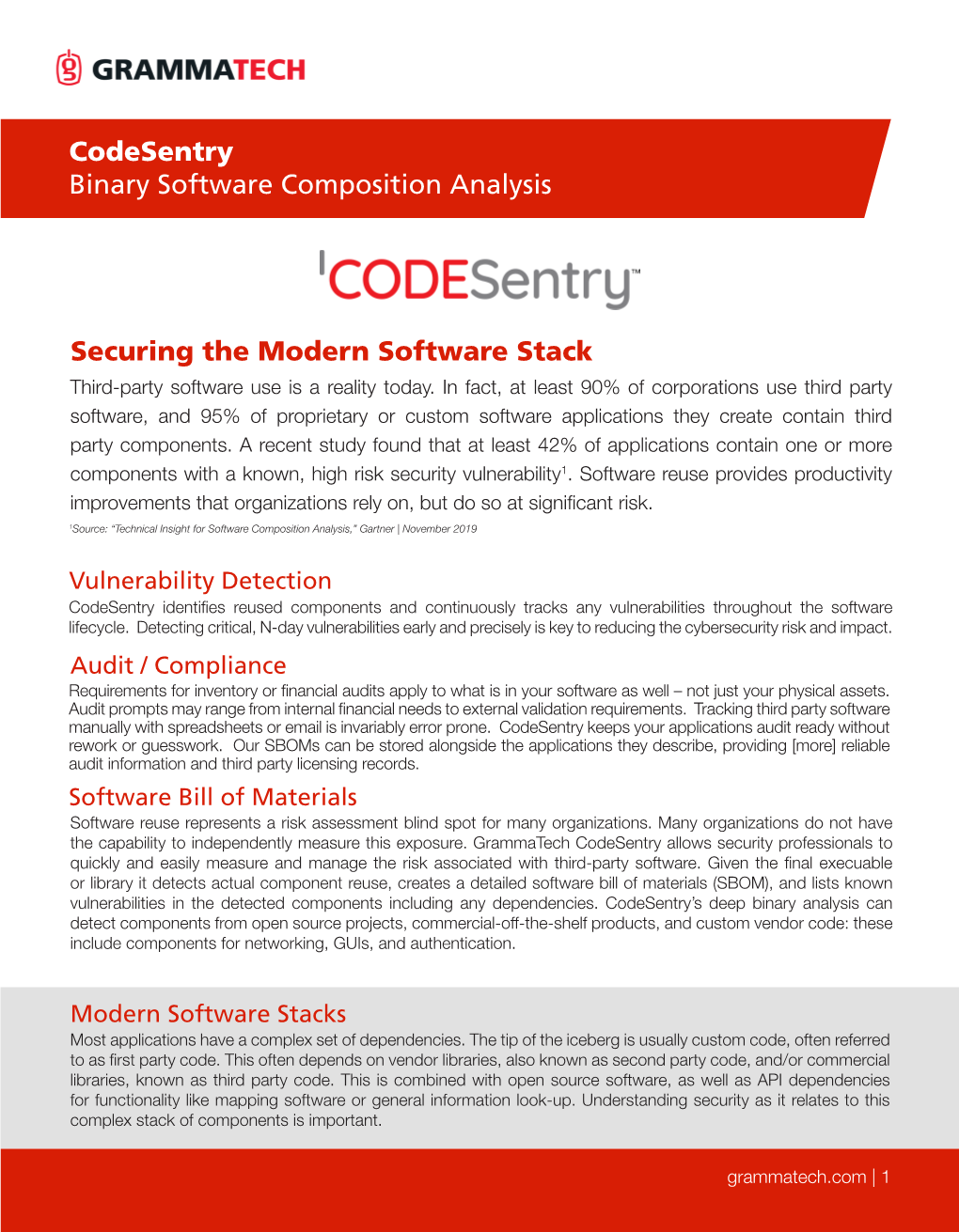 Codesentry Binary Software Composition Analysis