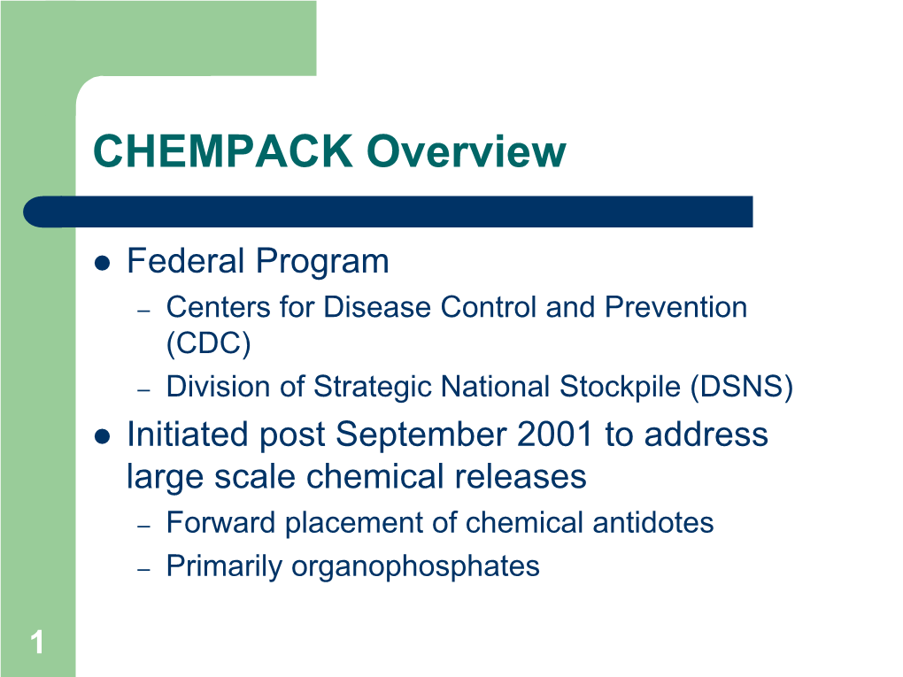 Iowa CHEMPACK Program