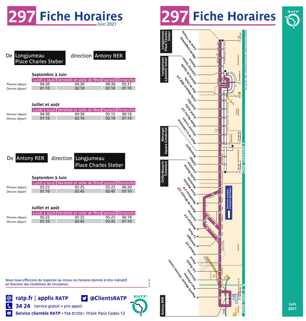 297 Fiche Horaires 297 Fiche Horaires Juin 2021 199 a C D E