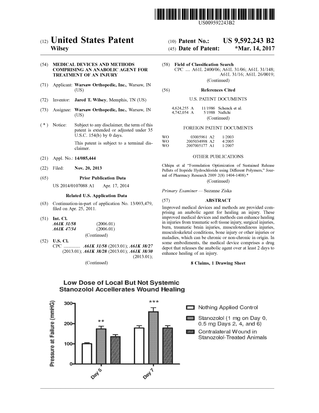 (12) United States Patent (10) Patent No.: US 9,592.243 B2 Wilsey (45) Date of Patent: *Mar