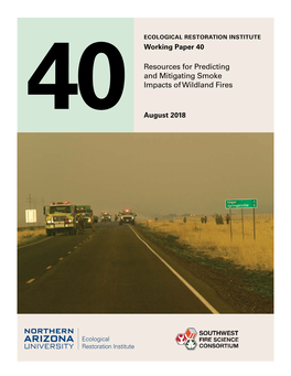 Resources for Predicting and Mitigating Smoke Impacts of Wildland Fires
