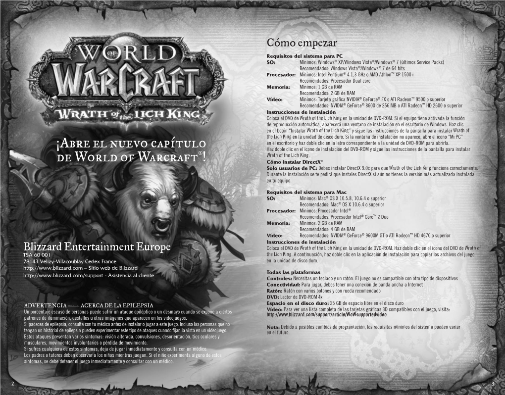¡Abre El Nuevo Capítulo De World of Warcraft®!