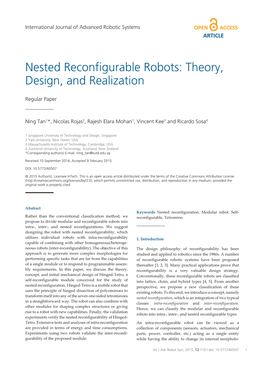 Nested Reconfigurable Robots: Theory, Design, and Realization