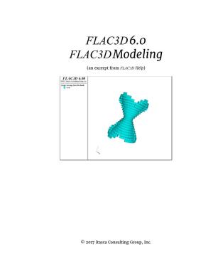 FLAC3D Modeling” from the FLAC3D Help