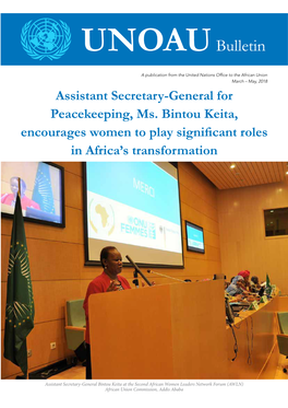 ASG Keita Encourages African Women to Play Greater Roles
