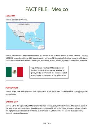 FACT FILE: Mexico