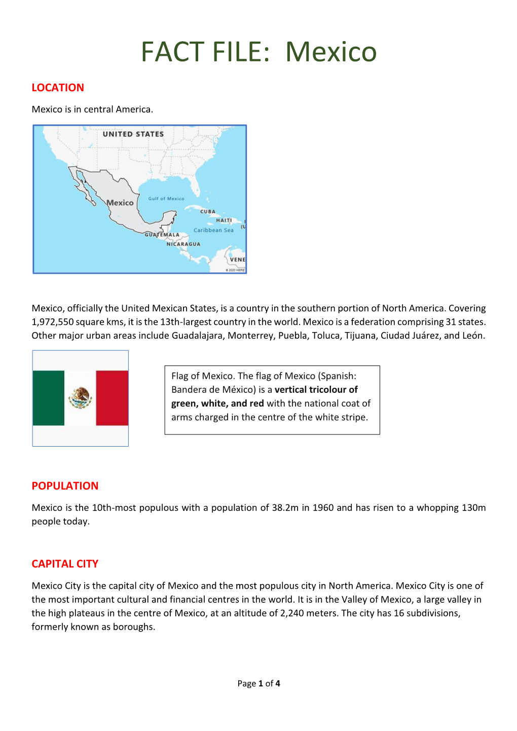 FACT FILE: Mexico