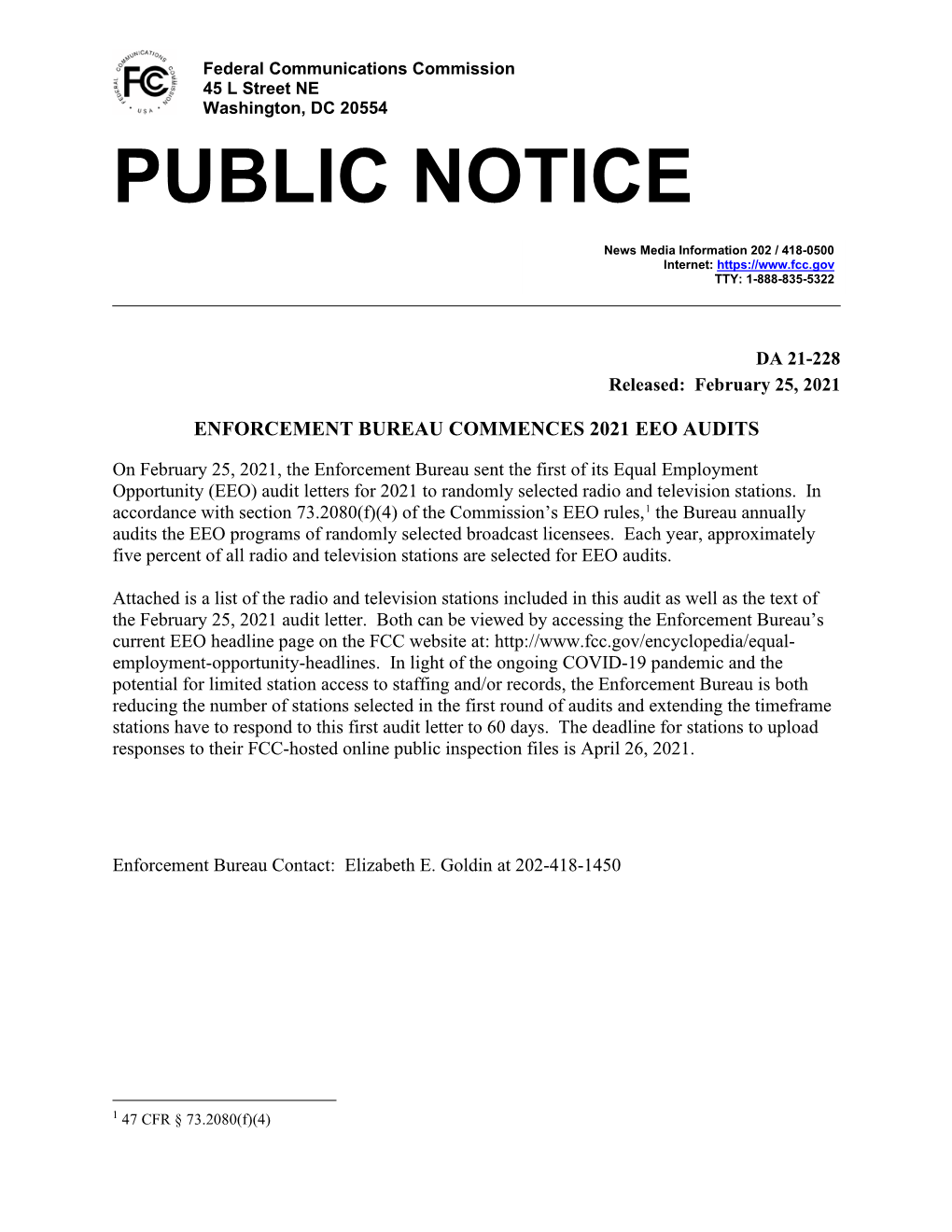 Public Notice