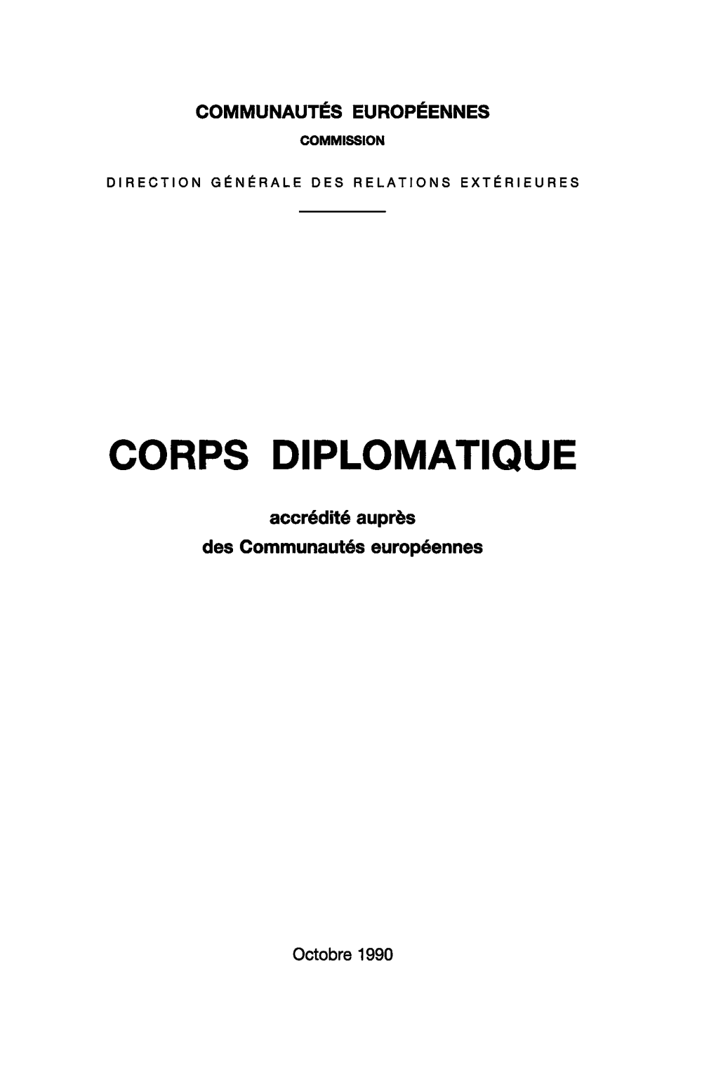 Corps Diplomatique