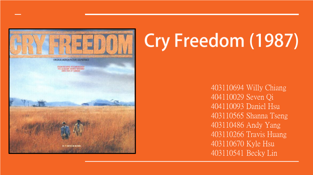 Cry Freedom (1987)