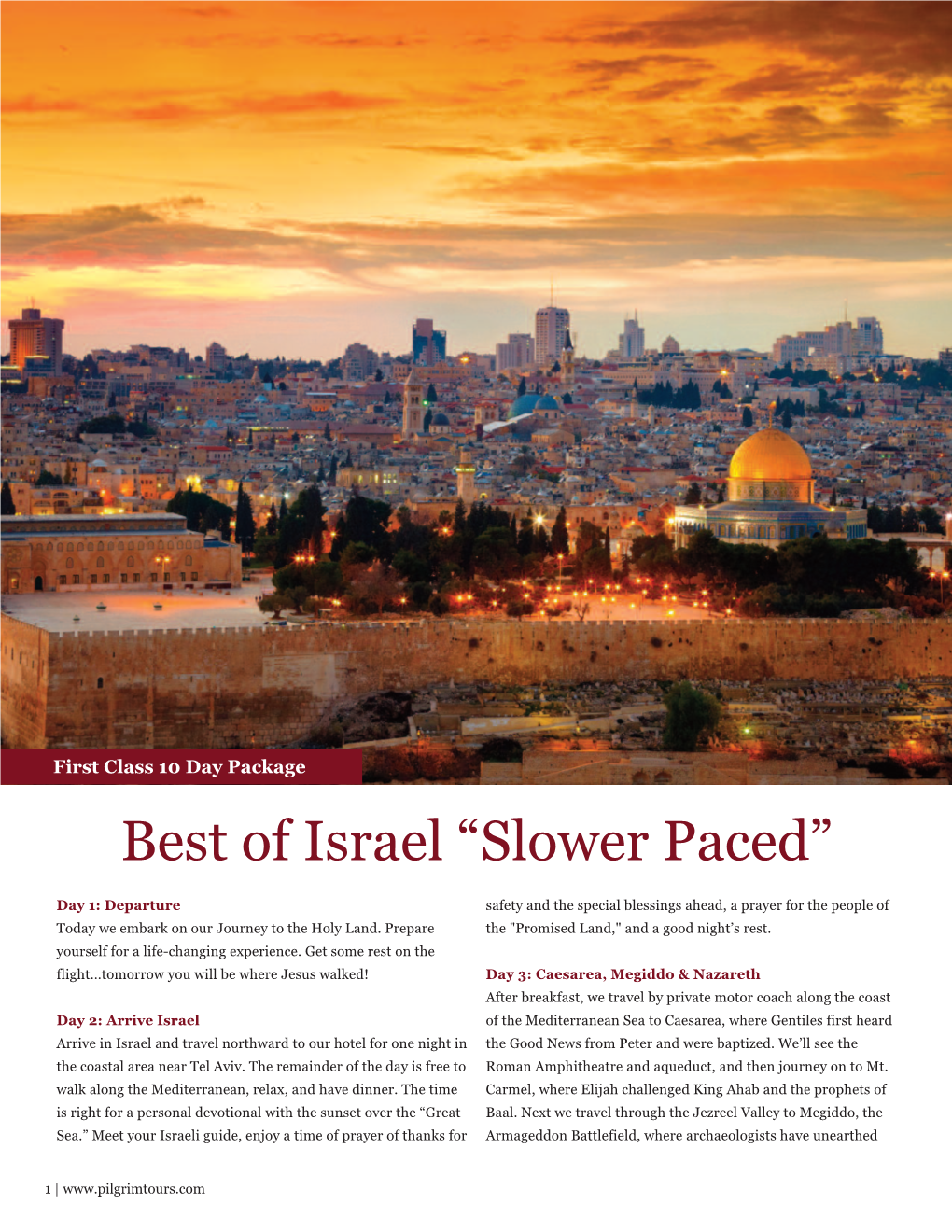 Best of Israel “Slower Paced” Day 1: Departure Safety and the Special Blessings Ahead, a Prayer for the People of Today We Embark on Our Journey to the Holy Land