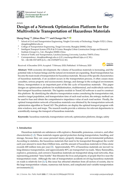 Design of a Network Optimization Platform for the Multivehicle Transportation of Hazardous Materials