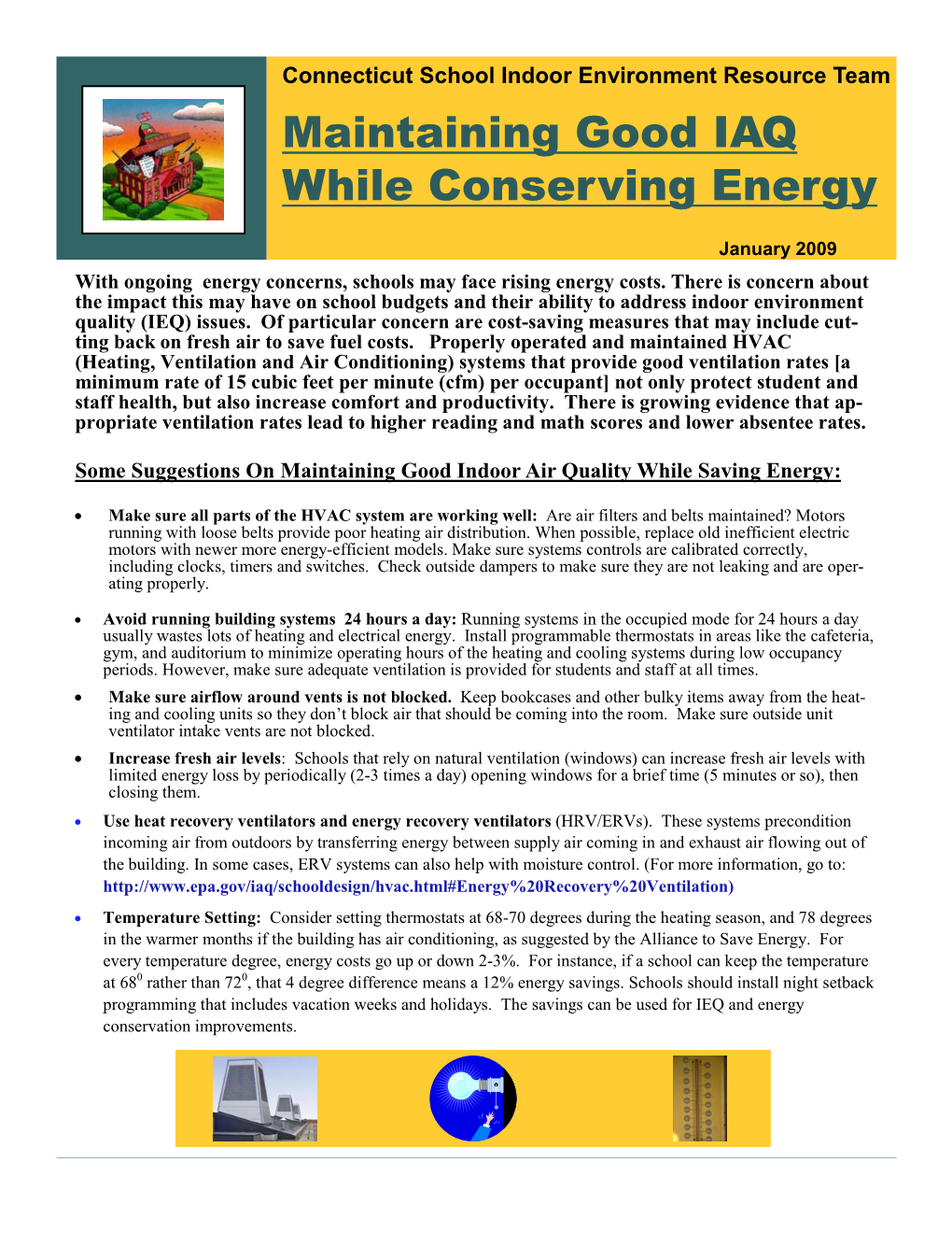 Energy Conservation Fact Sheet