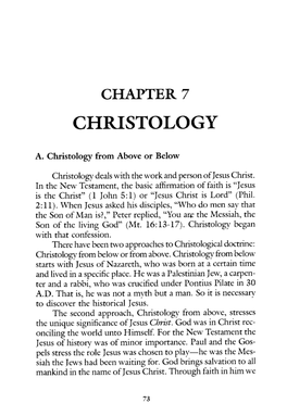 7. Christology