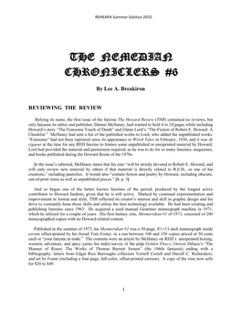 The Nemedian Chroniclers #6