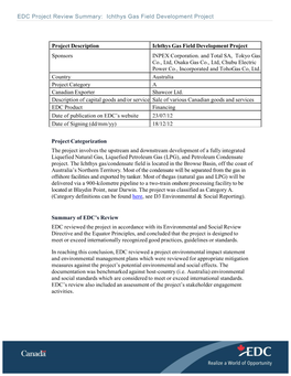 Ichthys Gas Field Development Project