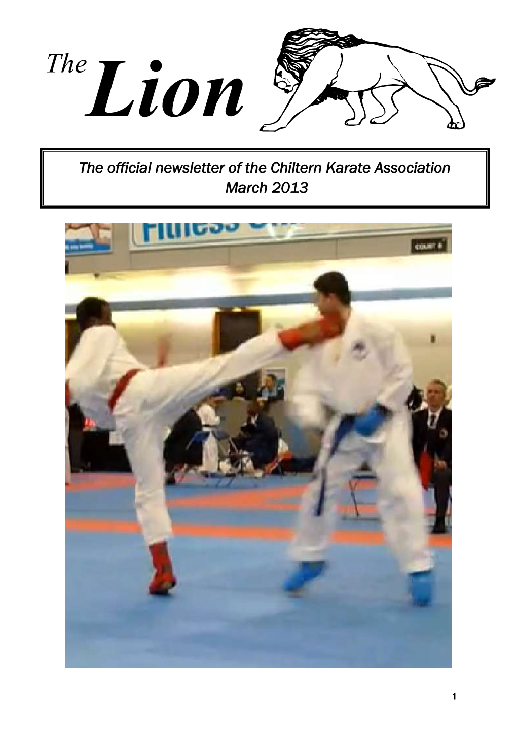 The Official Newsletter of the Chiltern Karate Association March 2013