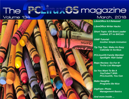 Screenshot Showcase the Pclinuxos Magazine Is a Monthly Online Publication Containing Pclinuxos-Related Materials