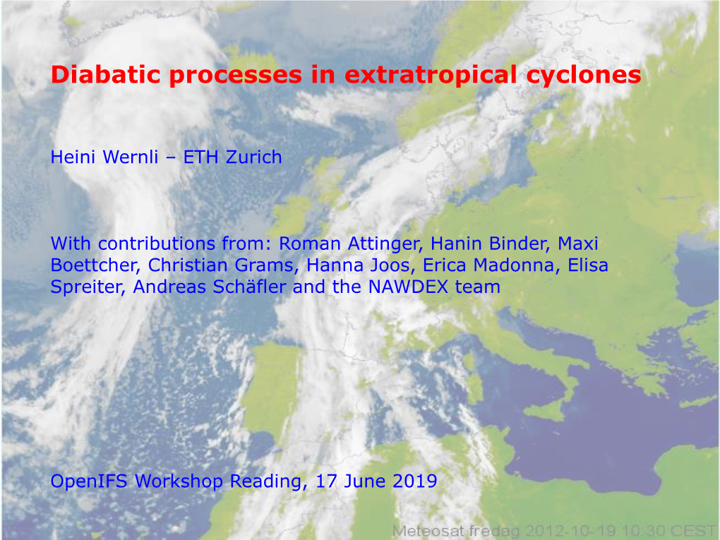 Diabatic Processes in Extratropical Cyclones