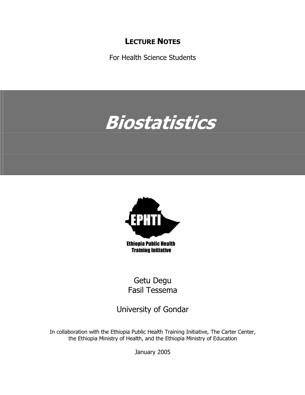 Biostatistics