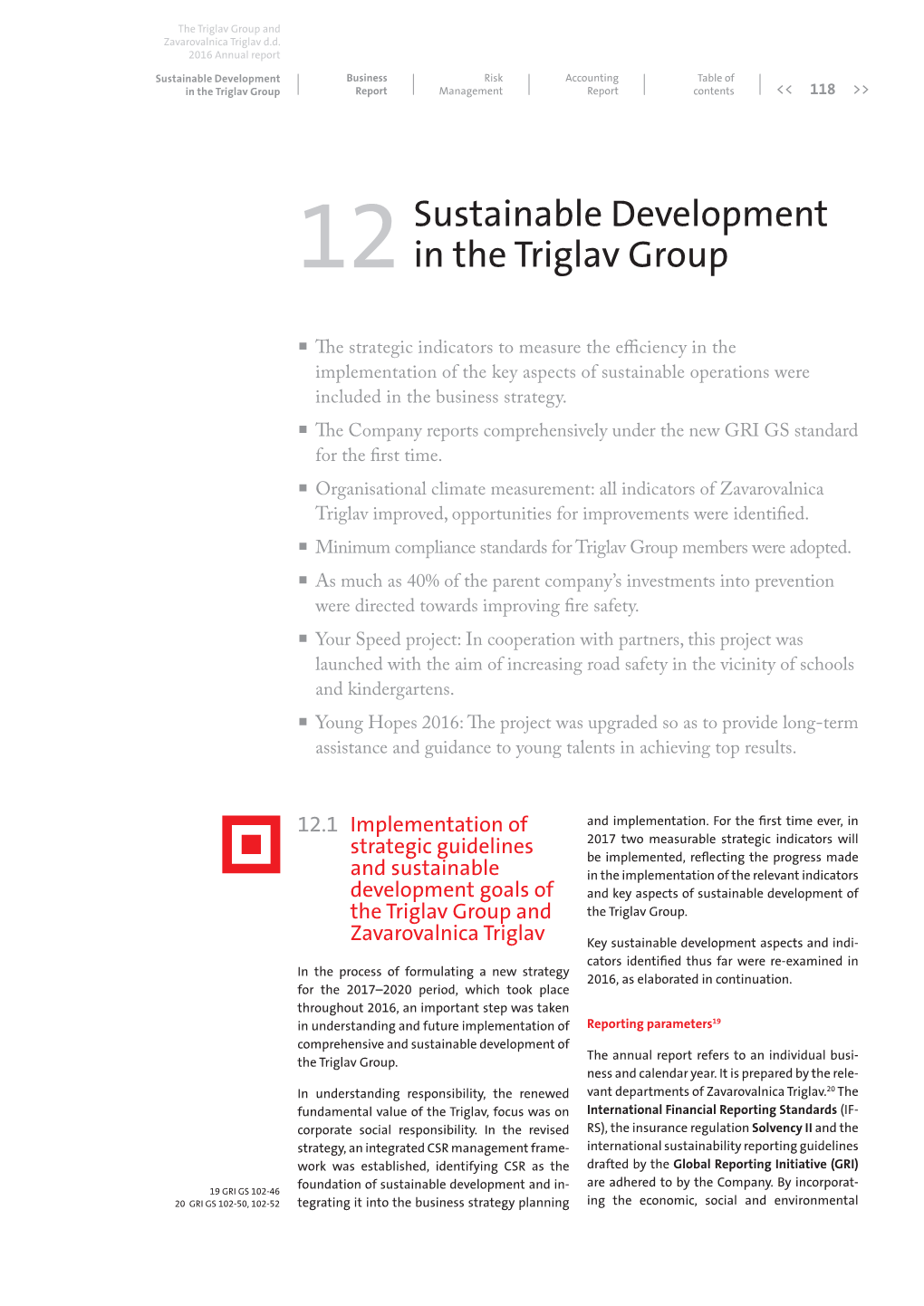 Download Section Sustainable Development in the Triglav Group