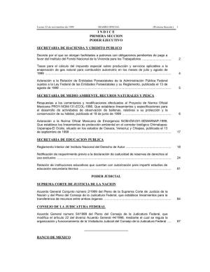 Primera Seccion Poder Ejecutivo Secretaria De Hacienda Y Credito