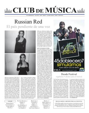 Russian Red El País Pendiente De Una Voz