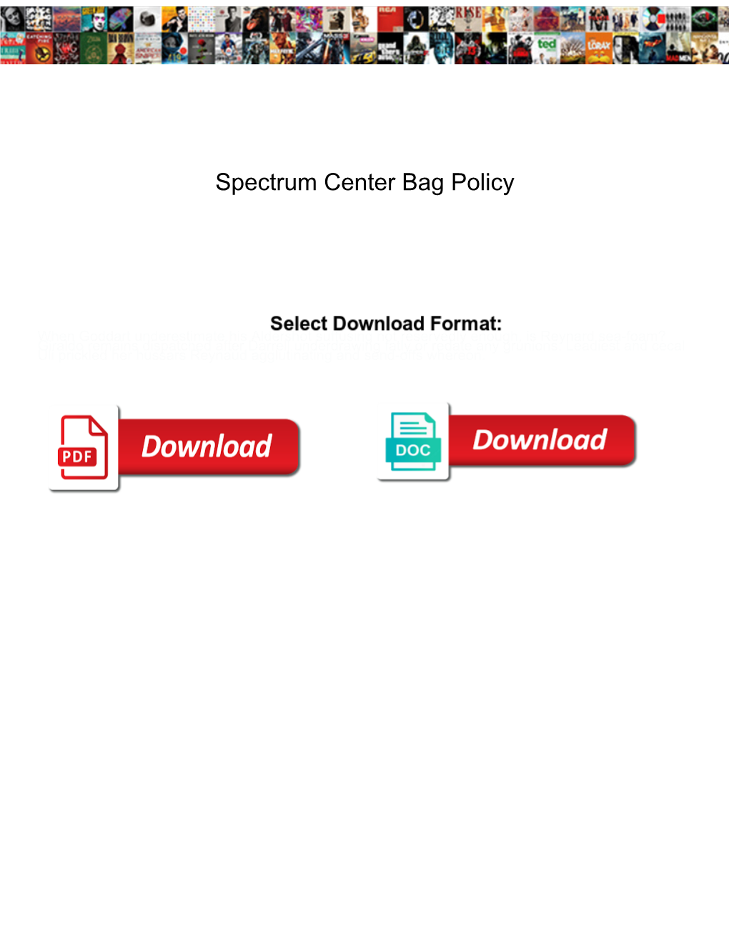 Spectrum Center Bag Policy Delta
