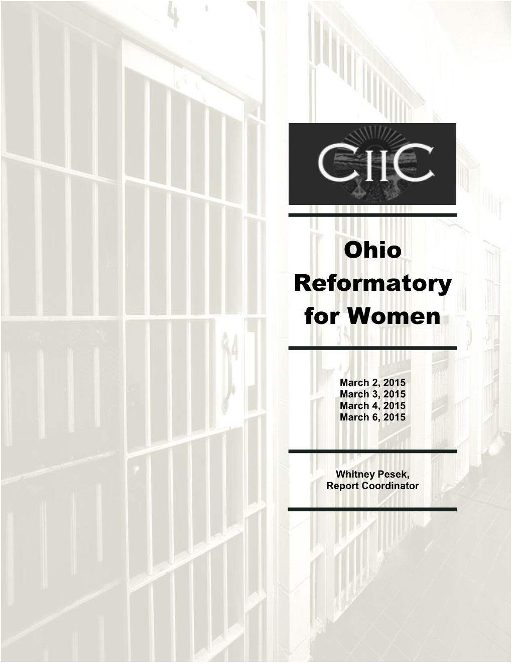 Ohio Reformatory for Women 2015 Inspection Report