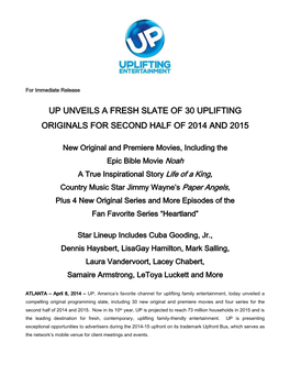 Up Announces Two Series Acquisitions