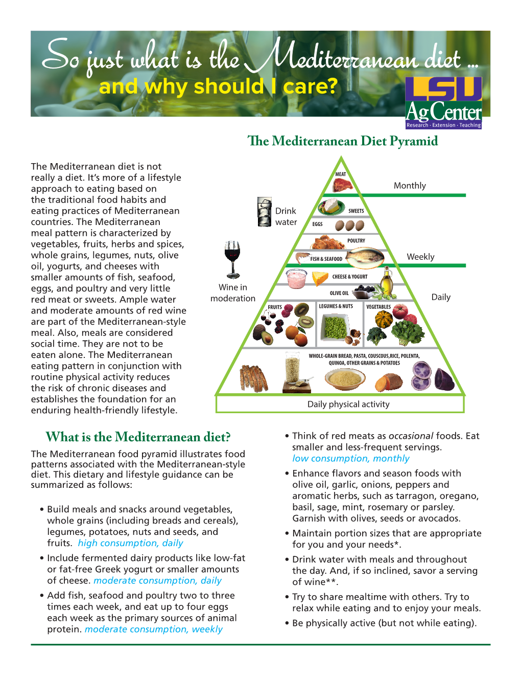 So Just What Is the Mediterranean Diet … and Why Should I Care?