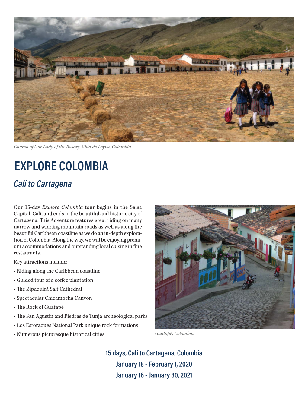 EXPLORE COLOMBIA Cali to Cartagena