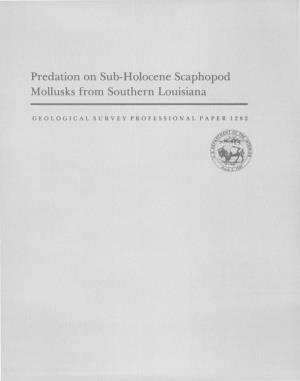 Predation on Sub-Holocene Scaphopod Mollusks from Southern Louisiana