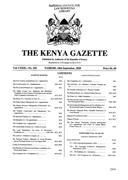 Gazette Notices Gazette Notices Contd' Page