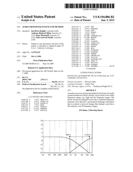 (12) United States Patent (10) Patent No.: US 8,194,886 B2 Knight Et Al