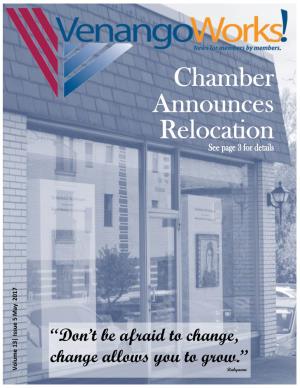 Chamber Announces Relocation