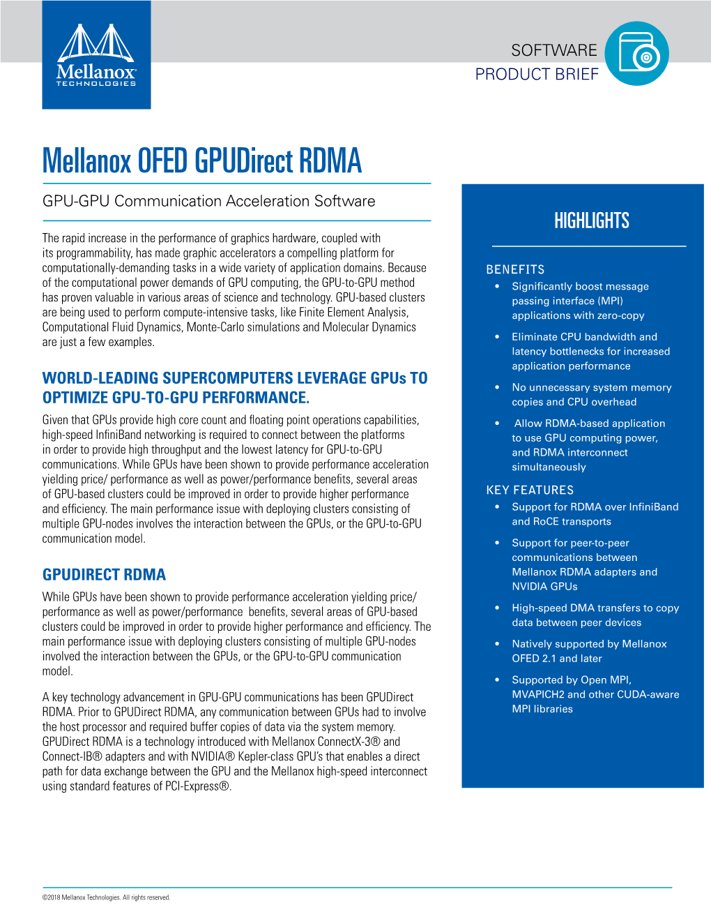 Mellanox OFED Gpudirect RDMA