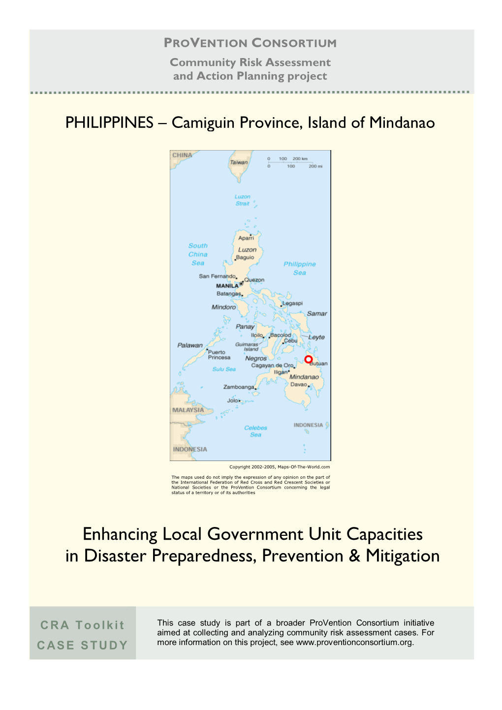 Enhancing Local Government Unit Capacities in Disaster Preparedness, Prevention & Mitigation