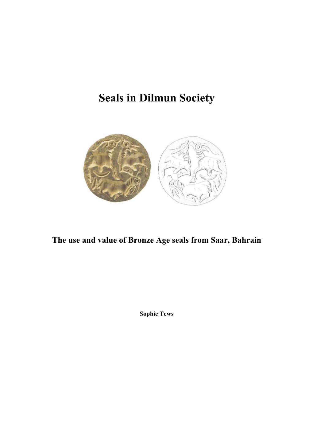 Seals in Dilmun Society