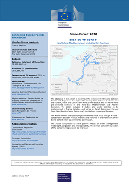 Seine-Escaut 2020 TRANSPORT 2014-EU-TM-0373-M