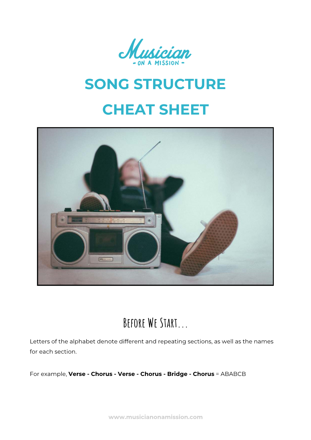 Song Structure Cheat Sheet