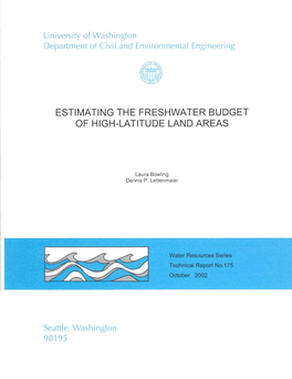 Estimating the Freshwater Budget of High-Latitude