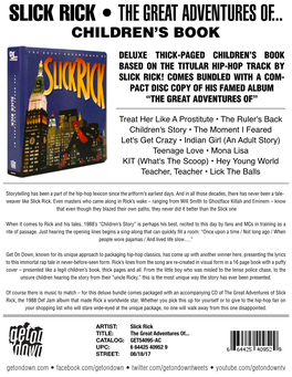 GET 54095 SLICK RICK Children's Story AC