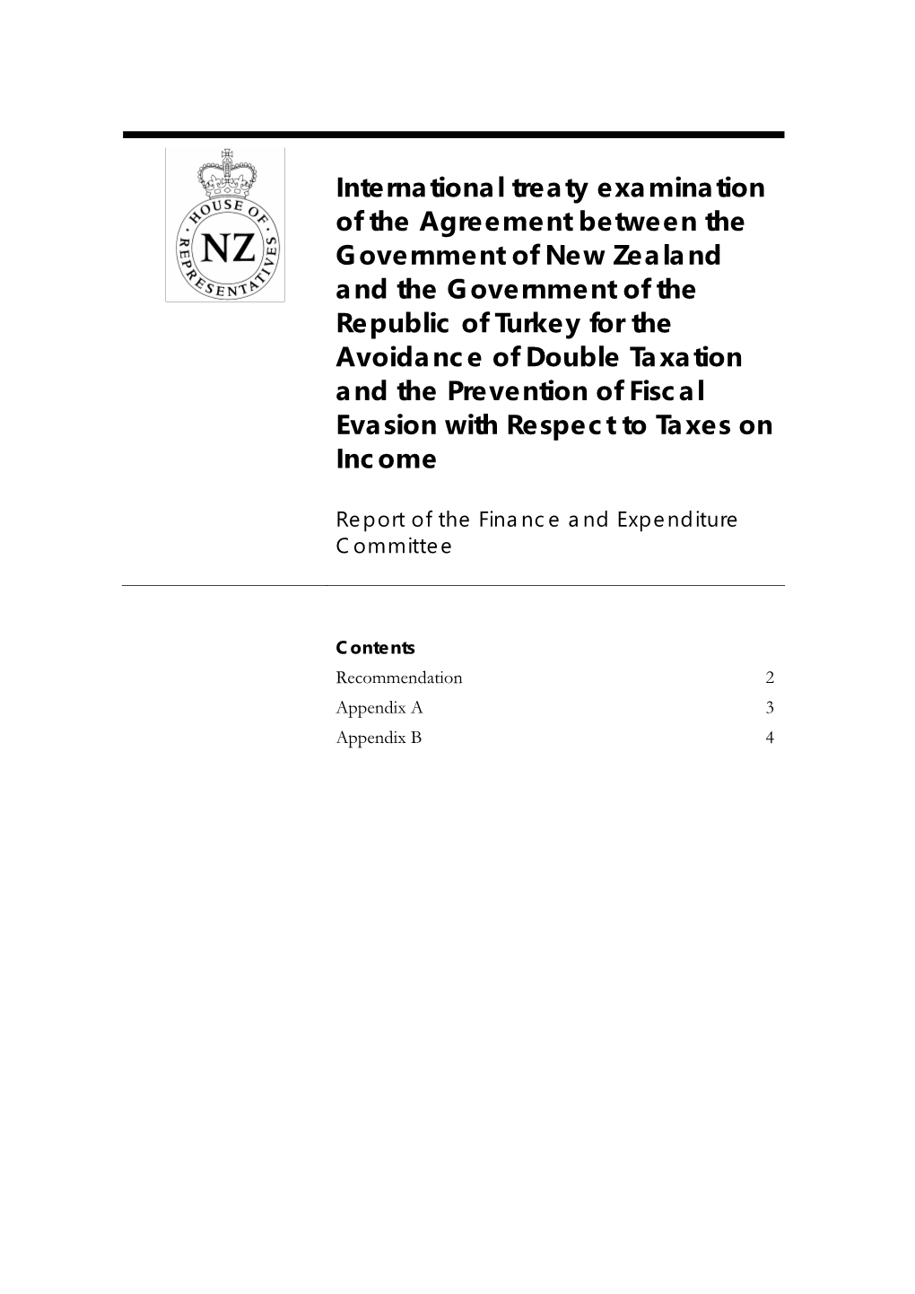 National Interest Analysis for the Agreement Is Appended to This Report