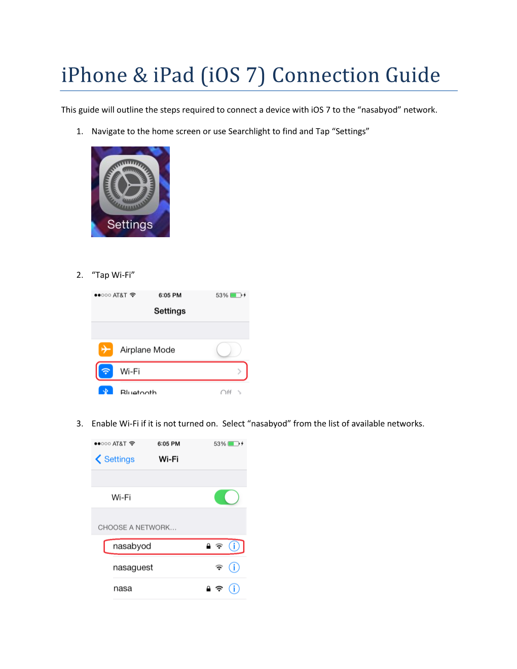 Ios 7 Iphone Connection Guide