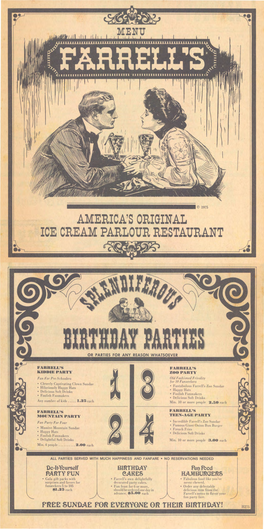 America's Original Ice Cream Parlour Restaurant