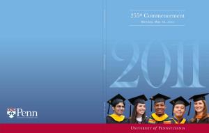 Commencement Program 2011, University of Pennsylvania