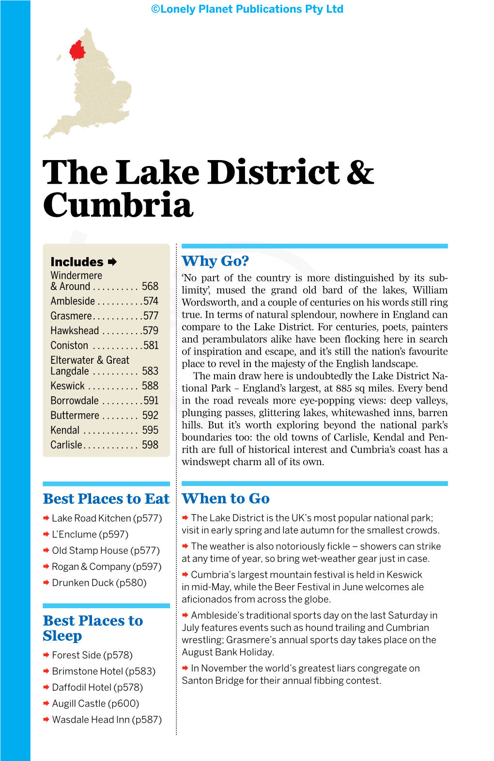 The Lake District & Cumbria